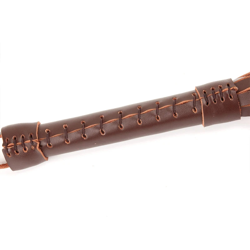 Erotic Leather Flogger BDSM Butt Whipping Adult Sex Games Flirting Crop Outdoor Training KnightHorse Whips Party Supplies