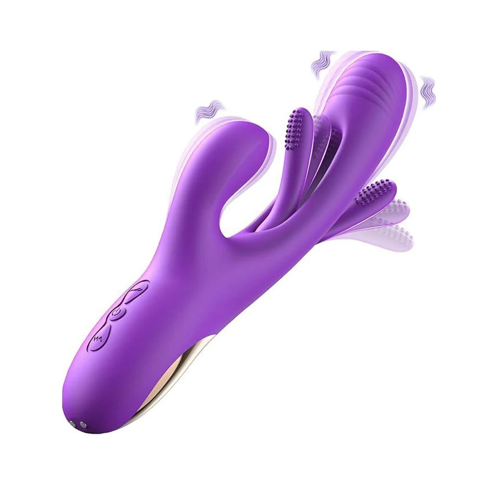 Erotii 3-in-1 Rabbit Vibrator, G-Spot & Clitoral Stimulator  with Tapping/Flapping Mode.