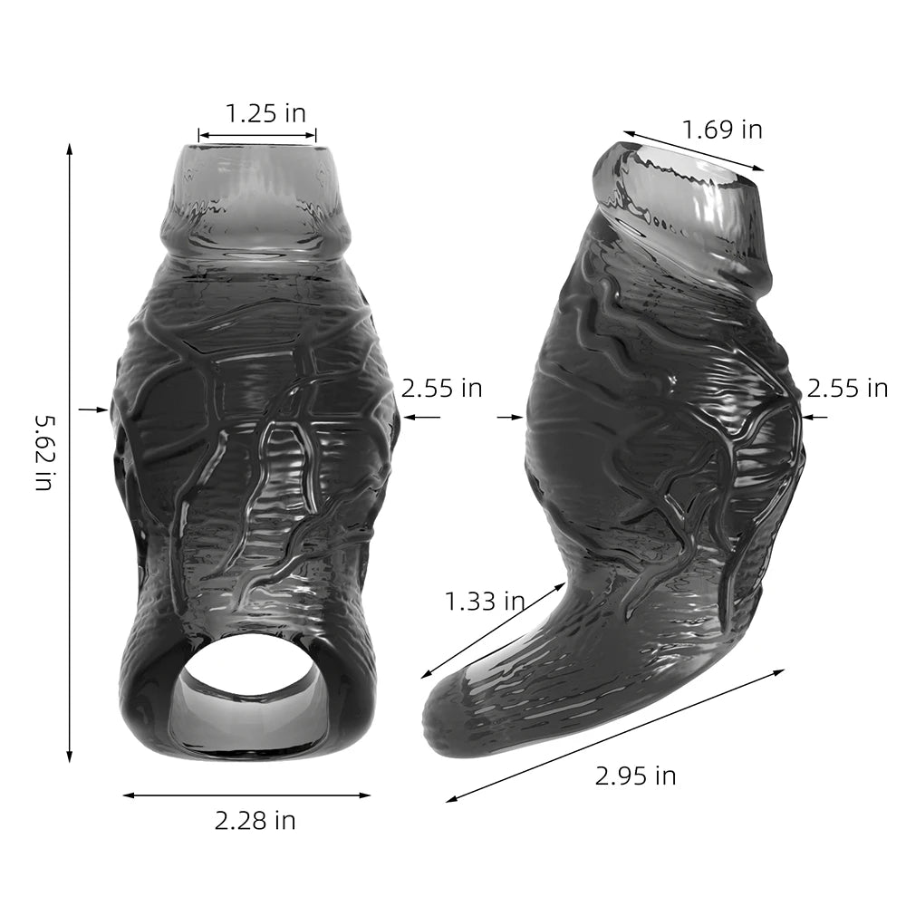 Male Penis Rings Enlargement Cock Sleeve Condoms Delay Ejaculation Stronger Erection Dick Dildo Adult Sex Toys for Men Couple