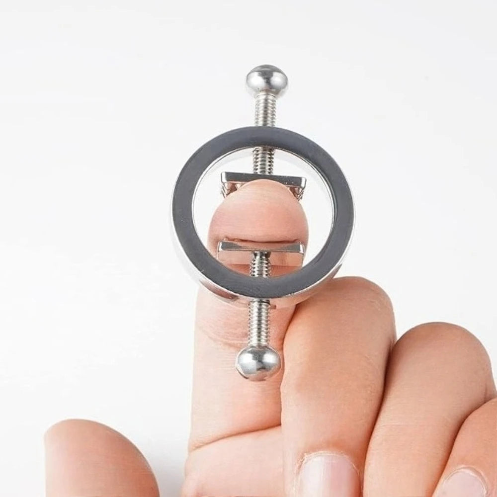 BDSM Type Metal Adjustable Nipple Toy Adult Toys Spring Clamps Couple Accessories Gravity Ball Weight Pendant Clip Sex Games