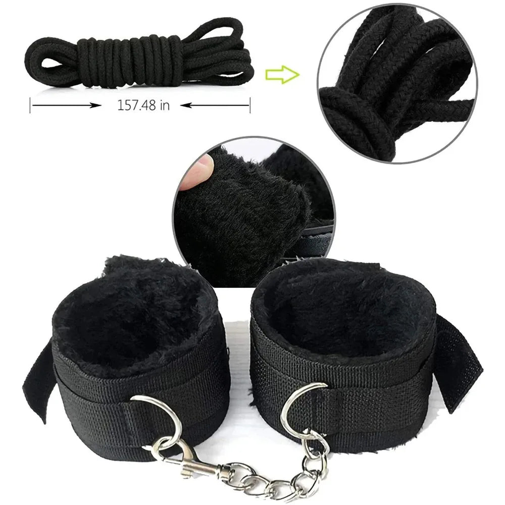 BDSM Sexual Couples Kit 1 Set 7Pcs Sex toys For Women Erotic Accessories Handcuffs Session Sex Game Adult Sexy Toys sexyshop 18+