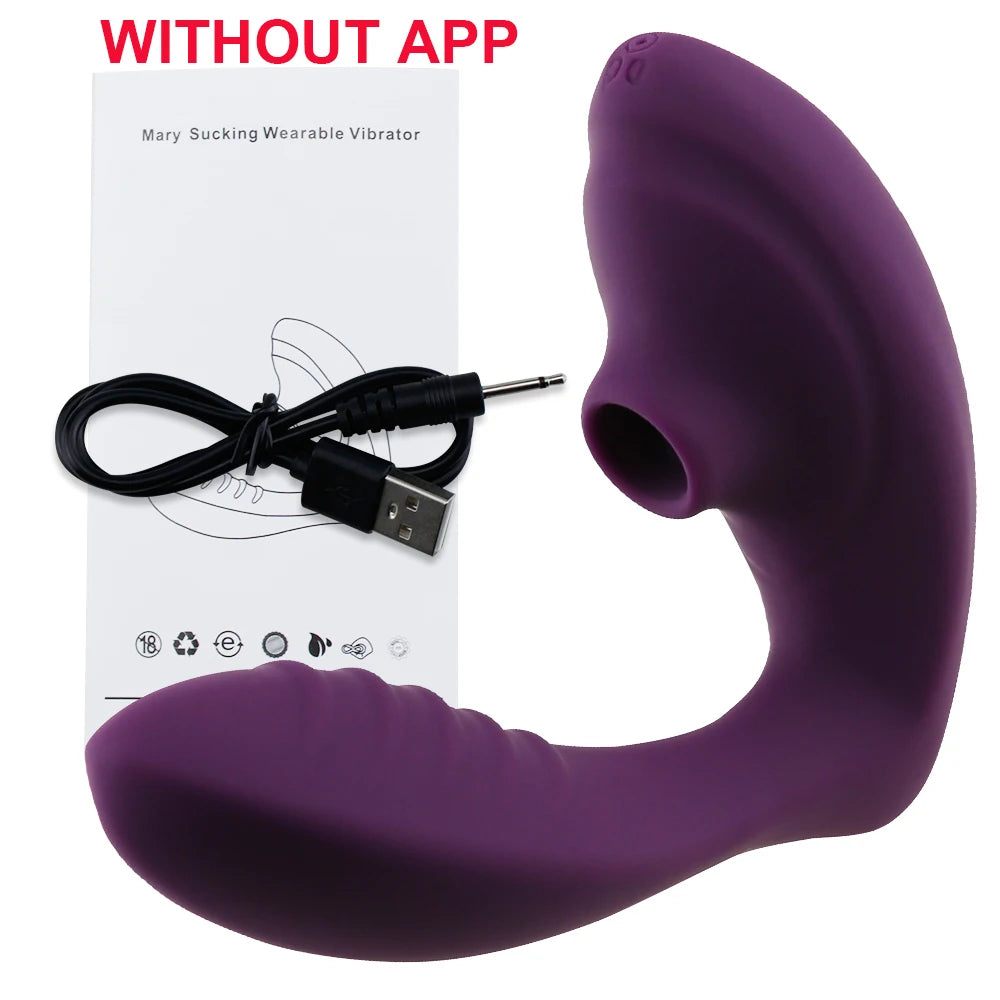 APP Controlled Vagina Sucking Vibrator 10 Speeds Vibrating Sucker Oral Sex Suction Clitoris Stimulator Erotic Sex Toys for Wome
