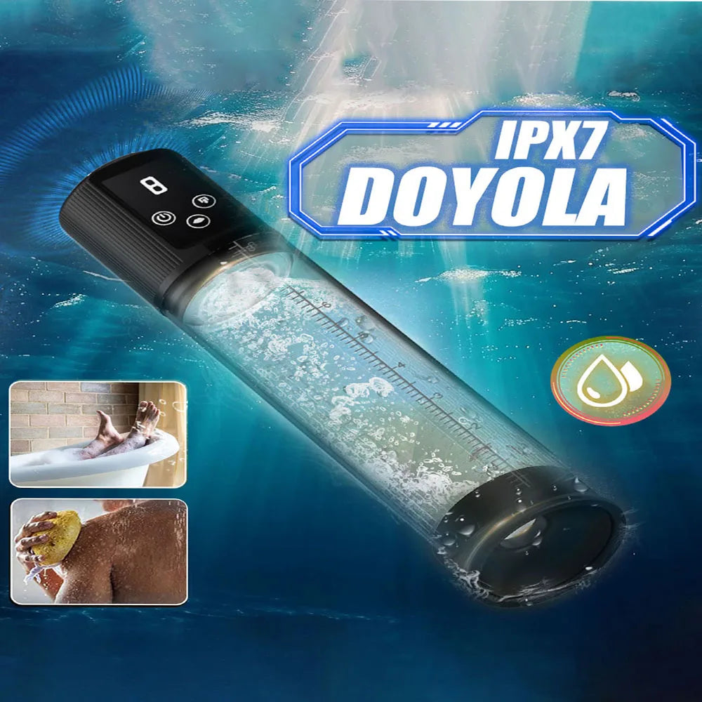Electric Penis Pump Adult Male Sex Toys Dick Enlarger With 9 Suction Intensities Male Masturbators With Penis Enlargement Tool