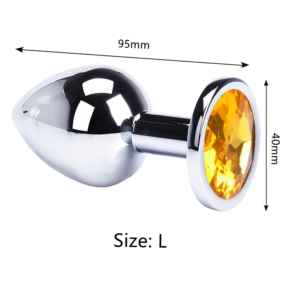 Anal Plug Sex Toys Mini Round Shaped  Metal Stainless Smooth Steel Butt Small Tail Female/Male Dildo Intimate Goods