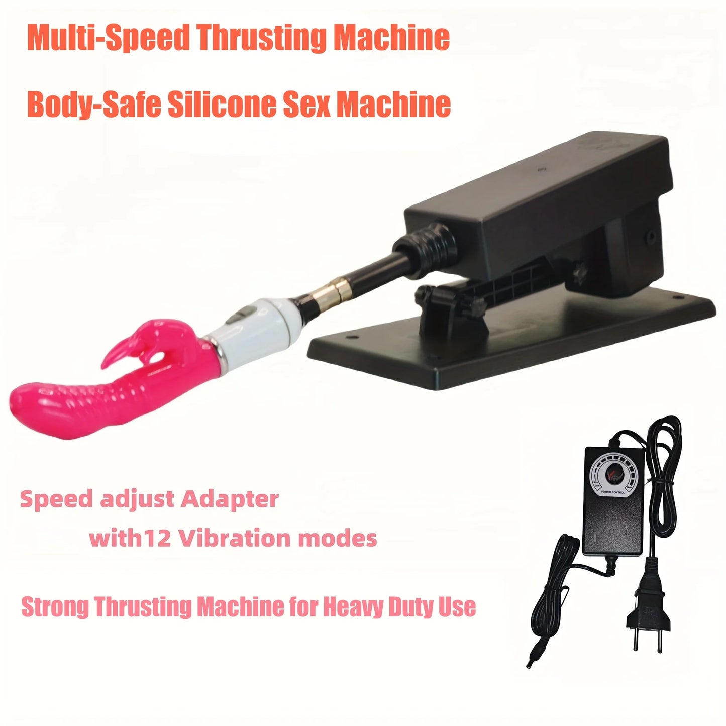 Sex Machine for Women with G Spot Massager - Quiet, Adjustable Thrusting & Vibration for Hands-Free Orgasm