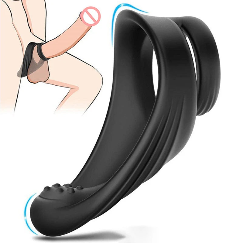 1pc Penis Ring Delay Ejaculation Adult Sex For Men Sex Toy Male Masturbator Silicone Cock Ring G Spot Massager Enhanced Erectile