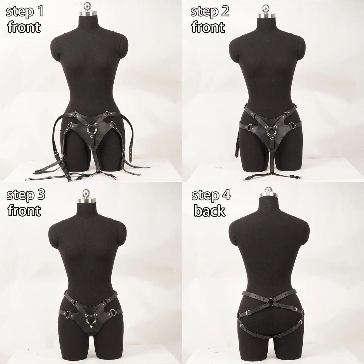 Women Sexy PU Leather strapon harness, Punk harness belt Strap on, Accessories For Party Dating.