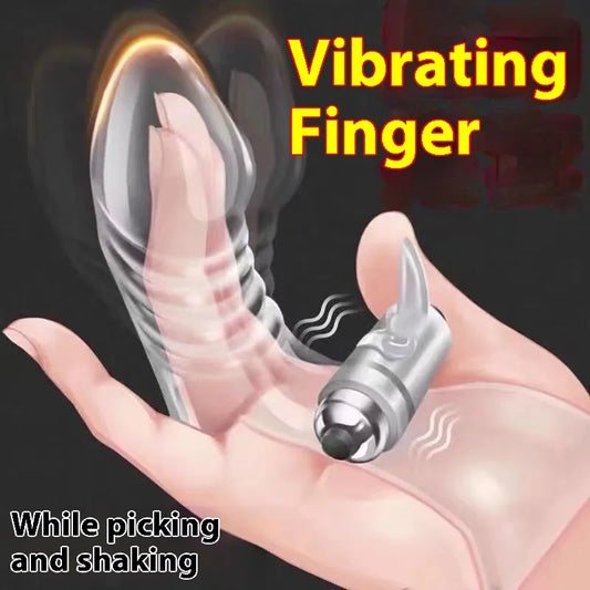 Vibrator Finger Sleeve Sex Toys G Spot Massager Vibrating Dildo Flirting Sm Games Vagina Stimulation Adult Erotic Sex Toys Women