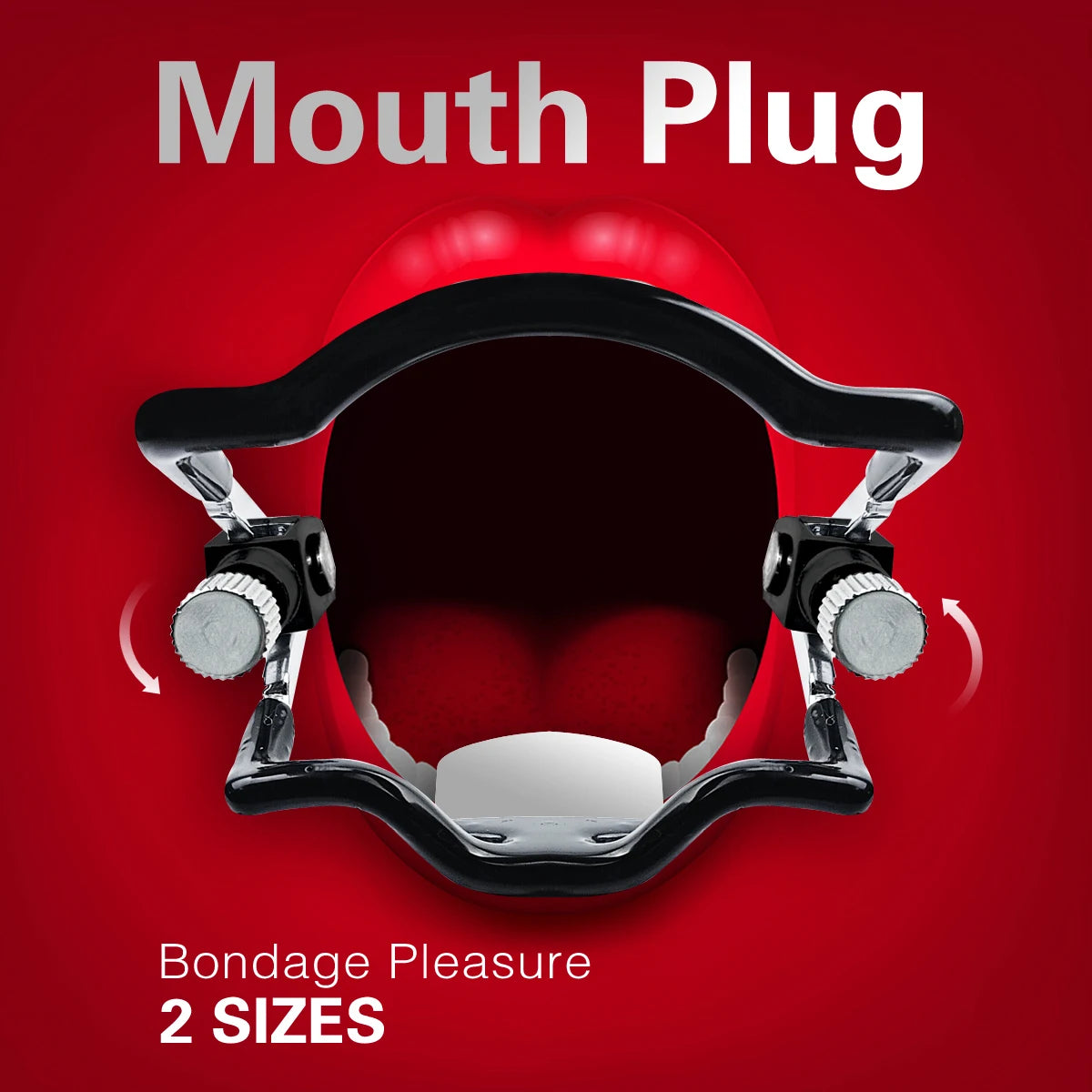 BDSM Stainless Steel Adjustable Mouth Plug Restraint Blowjob Gag Mouth bondage Slave Deep Throat Gags Adult Sex Toys for Couples