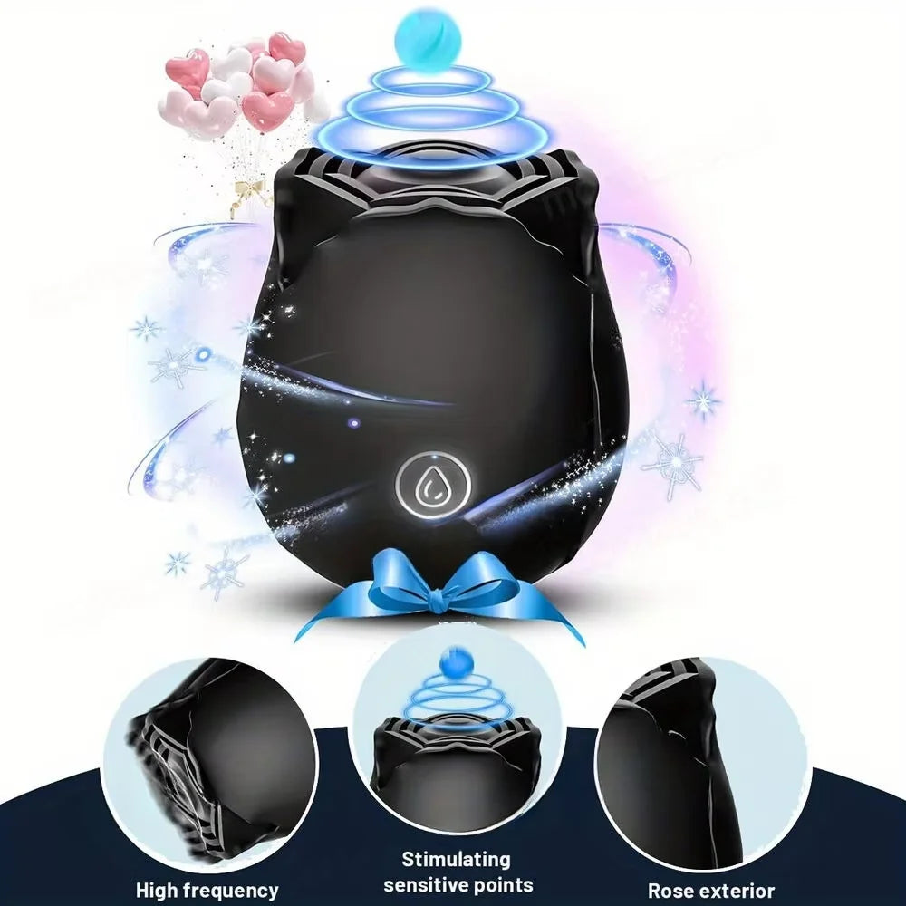 Clit Sucker Vibrator for Women Vagina G-Spot Vibrator Female Masturbator Clitoris Stimulator Adult Goods Rose Sex Toy for Women