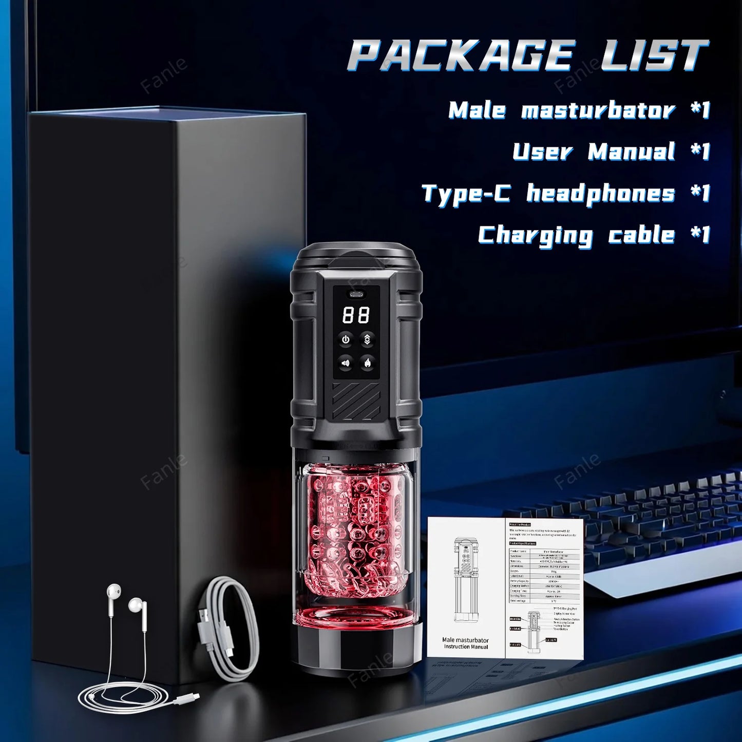 Male Automatic Masturbator Cup Thrusting Heating Rotating Pussy Licking Blowjob Sucking Machines Telescopic Sex Toy For Men