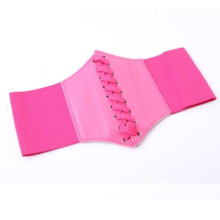 Fashion Corset Wide Belts Faux Leather Slimming Body Shaping Girdle Belt for Women Elastic Tight High Waist for Daily Wear