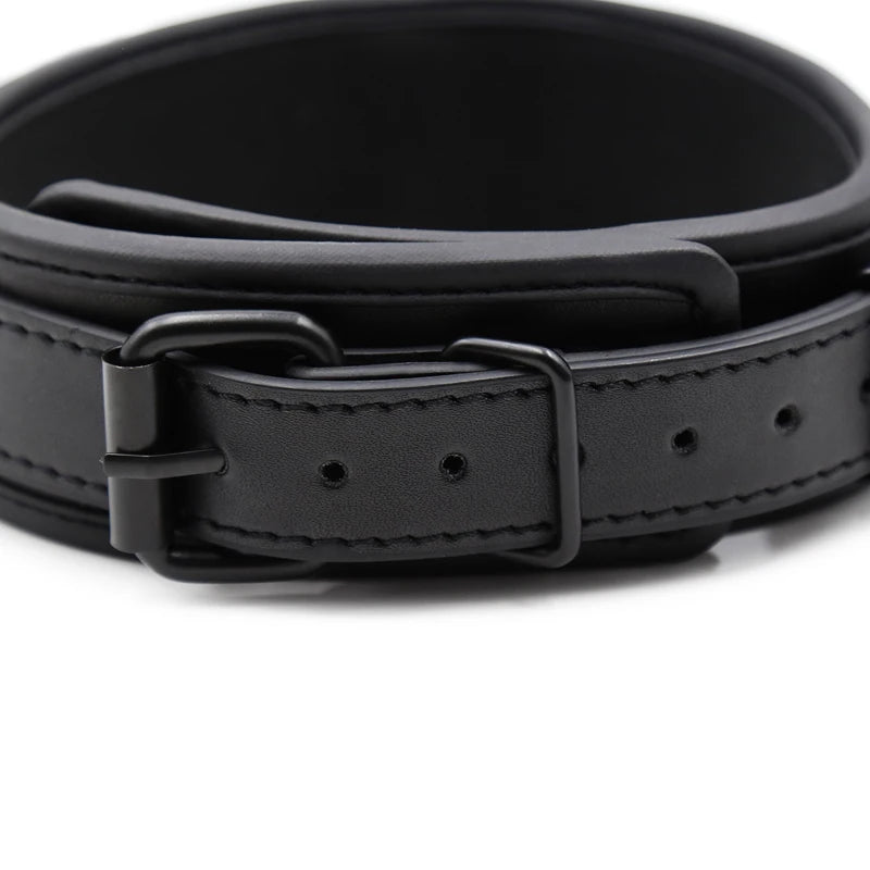 Bdsm Collar Leather Iron Chain Link Bdsm Slave Collars Bondage Collar Bdsm Sex Toys For Women Couples Adults Sexy Toys Sex Shop