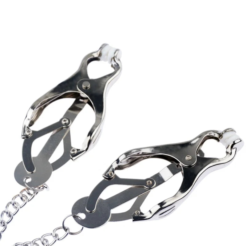 Women Exotic Accessories Fetish Bondage Metal Breast Clips Steel Clover Nipple Clamps Bdsm Adult Games Sex Toys Erotic Goods