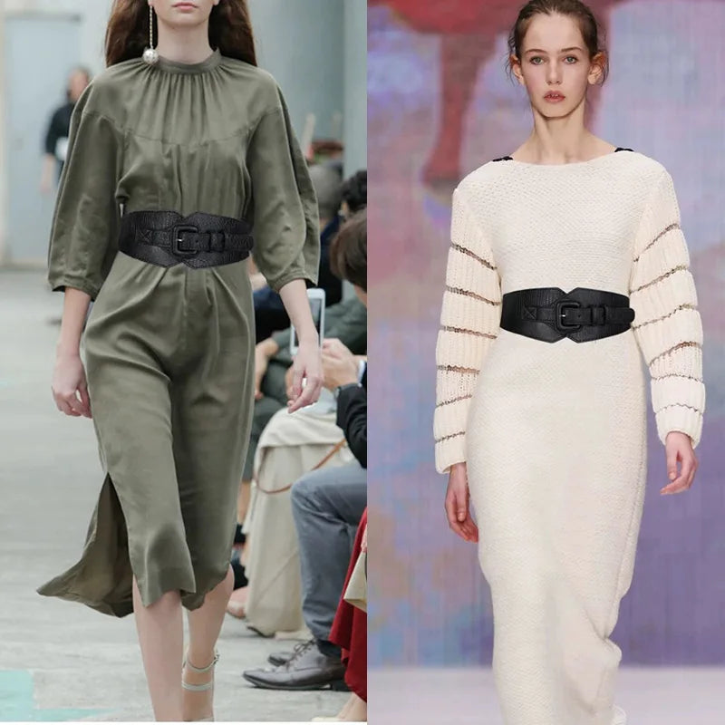 Plus Size Corset Belt Female Designer Belts For Women Dresses Wide Stretch Cummerbunds Elastic Ceinture Femmel Big Waistband