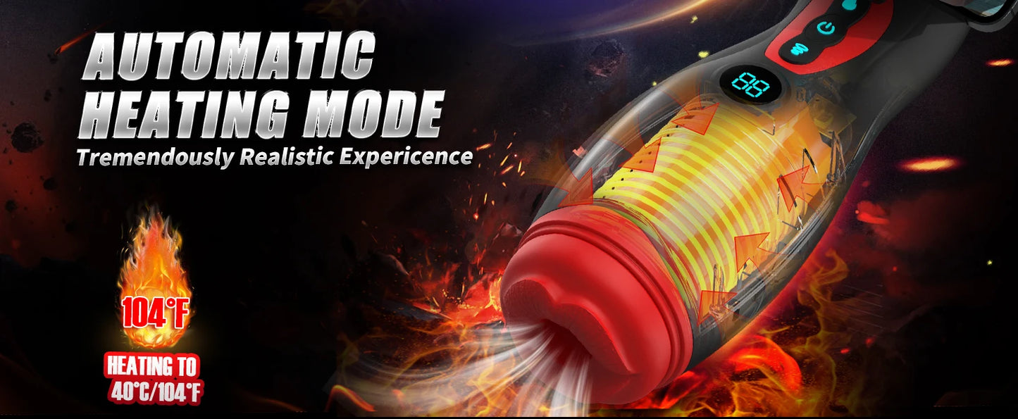 Automatic Male Masterbator with APP Control 9 Sucking Vibrating Thrusting Modes Men Sex Toys Penis Pump Adult Blowjob Stroker