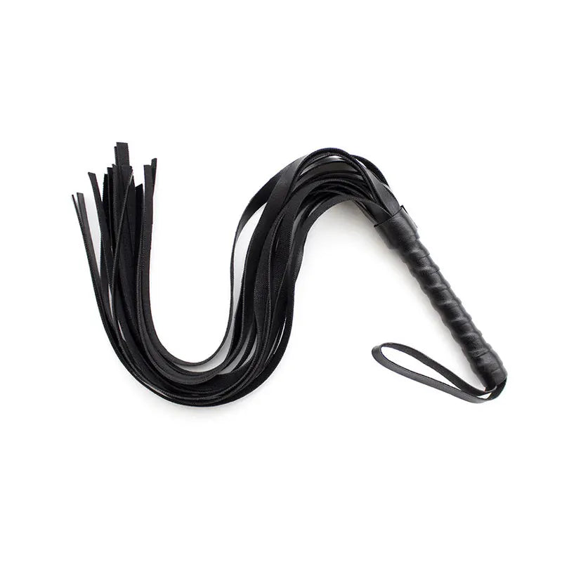 Couples Adults Games 44cm PU Leather Whip Flogger Plush Nylon Plush Sex Handcuffs Bondage Slave Exotic Accessories Toys
