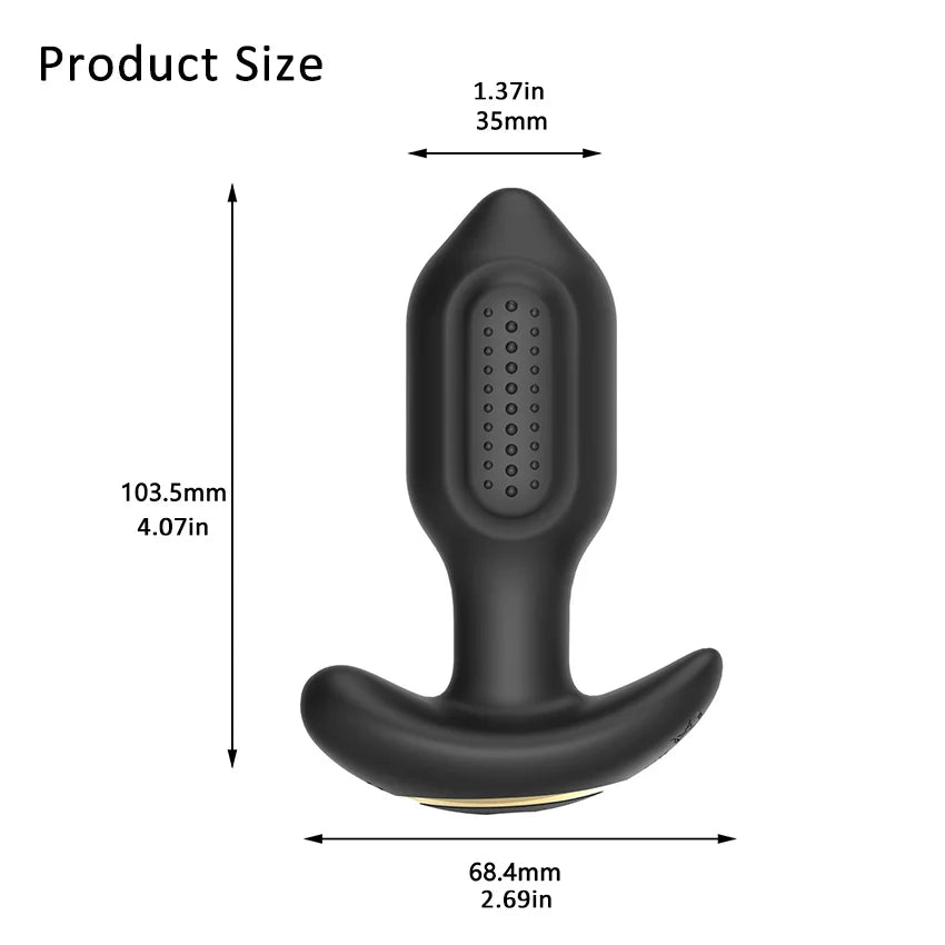 360° Rotation Wireless Control Anal Vibrator APP Bluetooth Butt Plug Men Prostate Massager Male Ass Anal Adult Sex Toys Couples