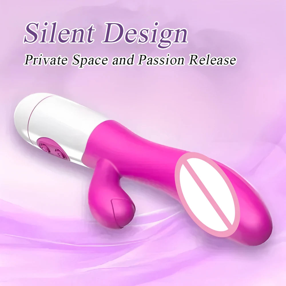 Powerful Rabbit Vibrator Dildo Dual Vibration G Spot Clitoris Stimulation Masturbators Vaginal Massager Adult For Women Sex Toys