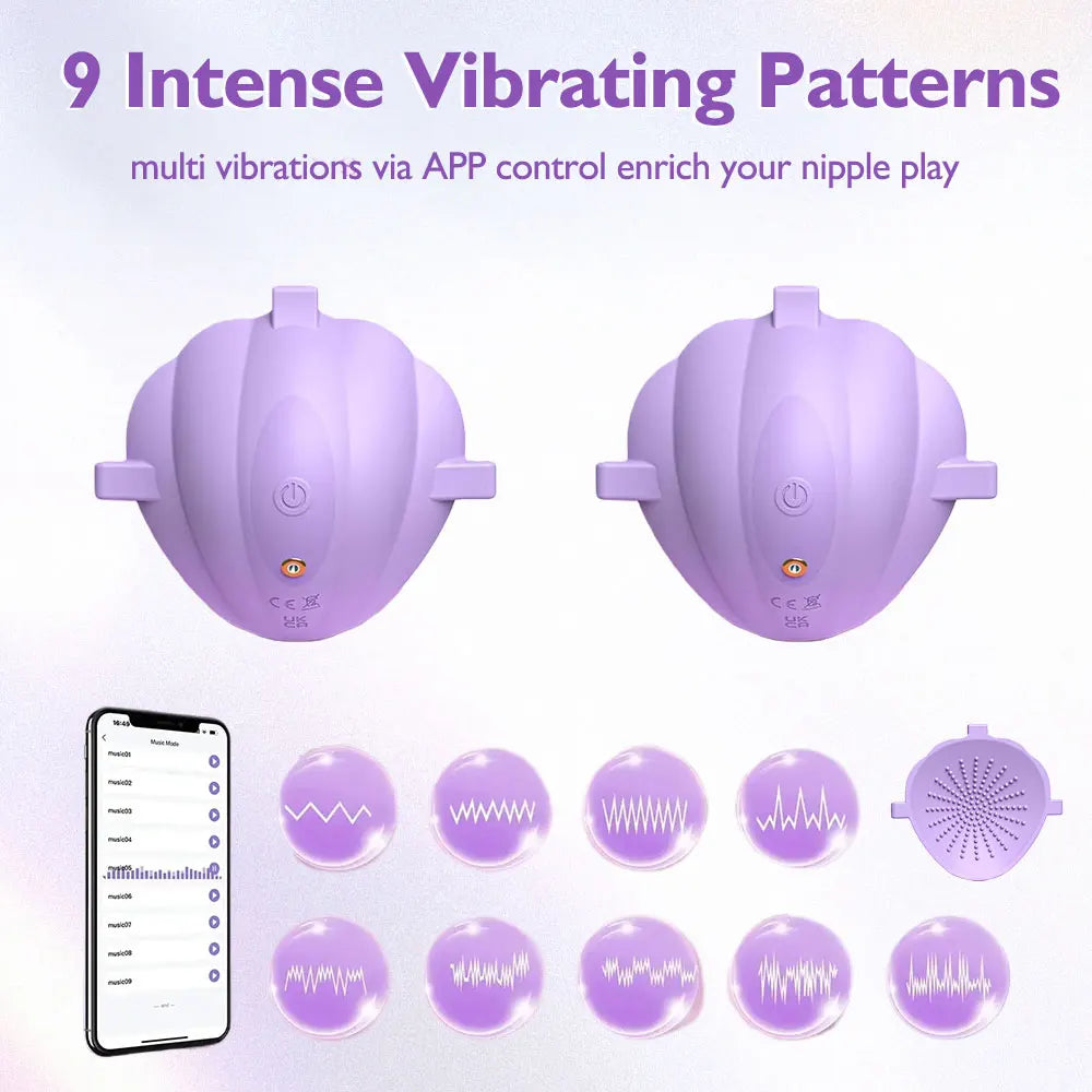 Sex Toys for Women Wearable Nipple Vibrator Breast Massage APP Remote Control Female Masturbator Toys Adult Supplies