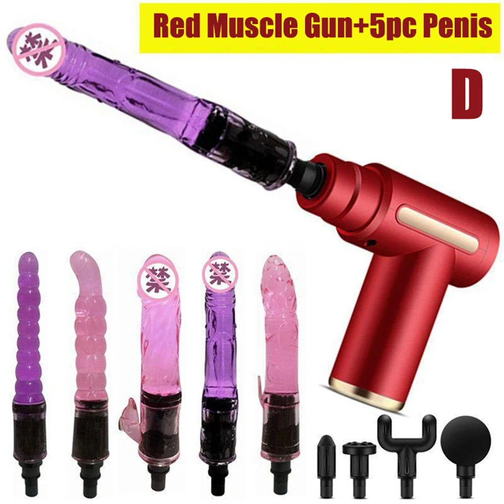 Portable Mini Pumping Gun Sex Machines Dildo For Woman Automatic Vibrator Female Masturbator Enhance Pleasure Sex Toys Adult