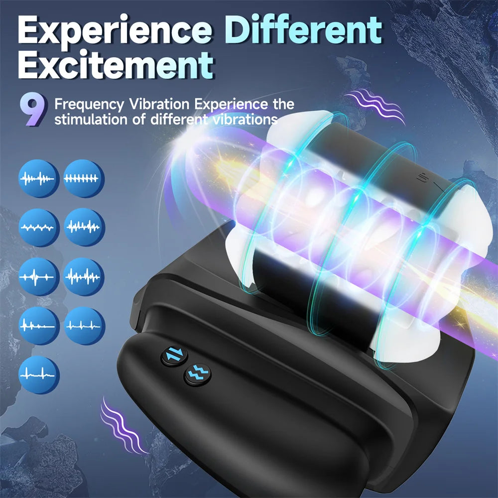 Automatic Sex Machine for Men Telescopic Male Masturbator Cup Vaginal Penetration Pocket Pussy Adult Pleasure Toy
