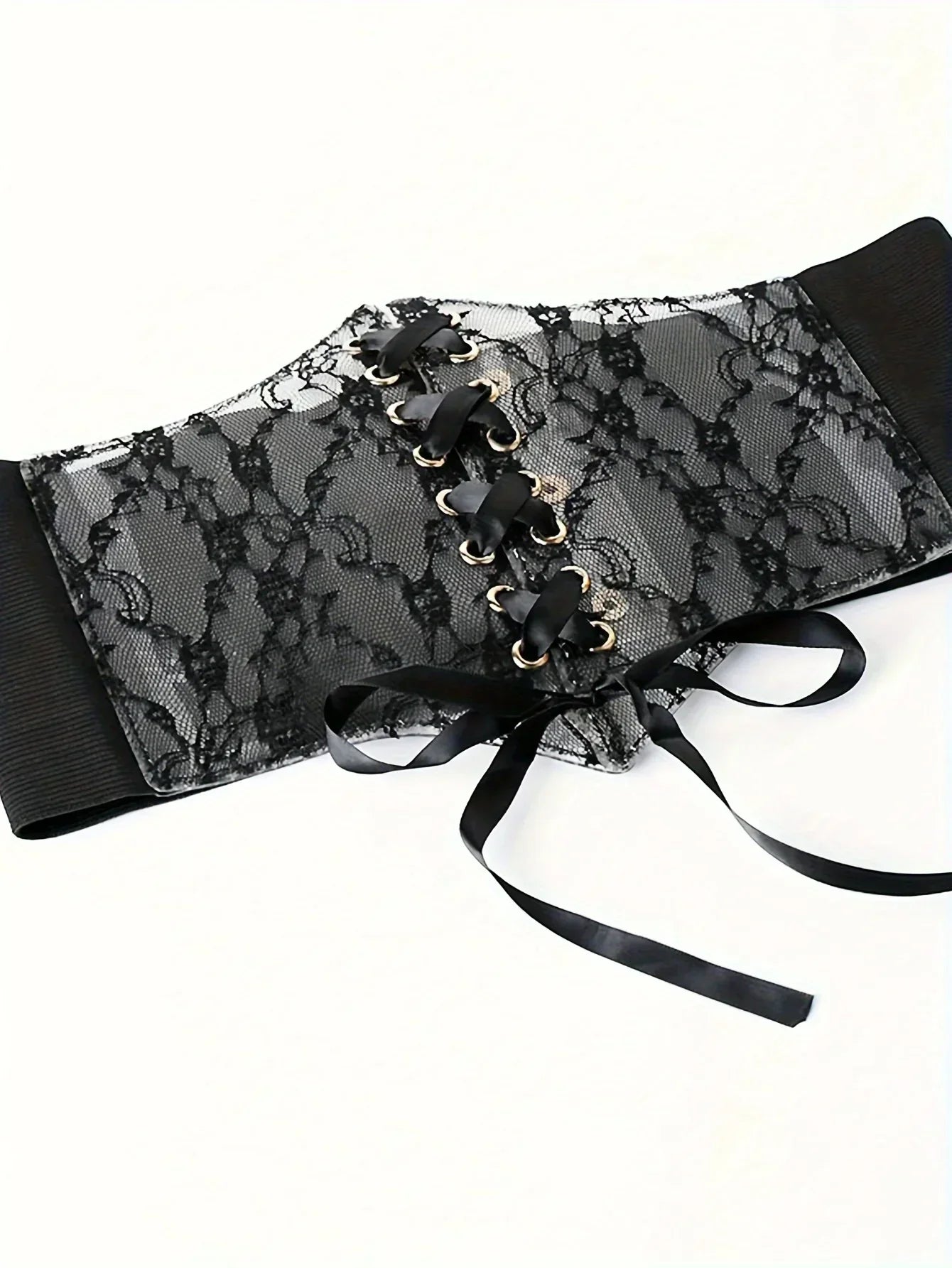 Fashionable Women's Lace-up Corset Belt, Retro Style for Ladies Suitable for Casual Wear and Special Occasions