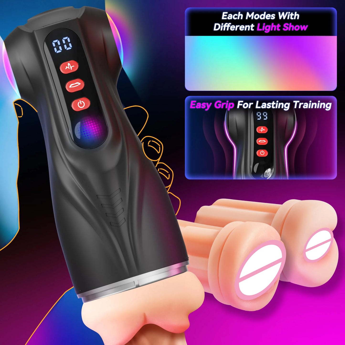 Automatic Male Masterbator with APP Control 9 Sucking Vibrating Thrusting Modes Men Sex Toys Penis Pump Adult Blowjob Stroker