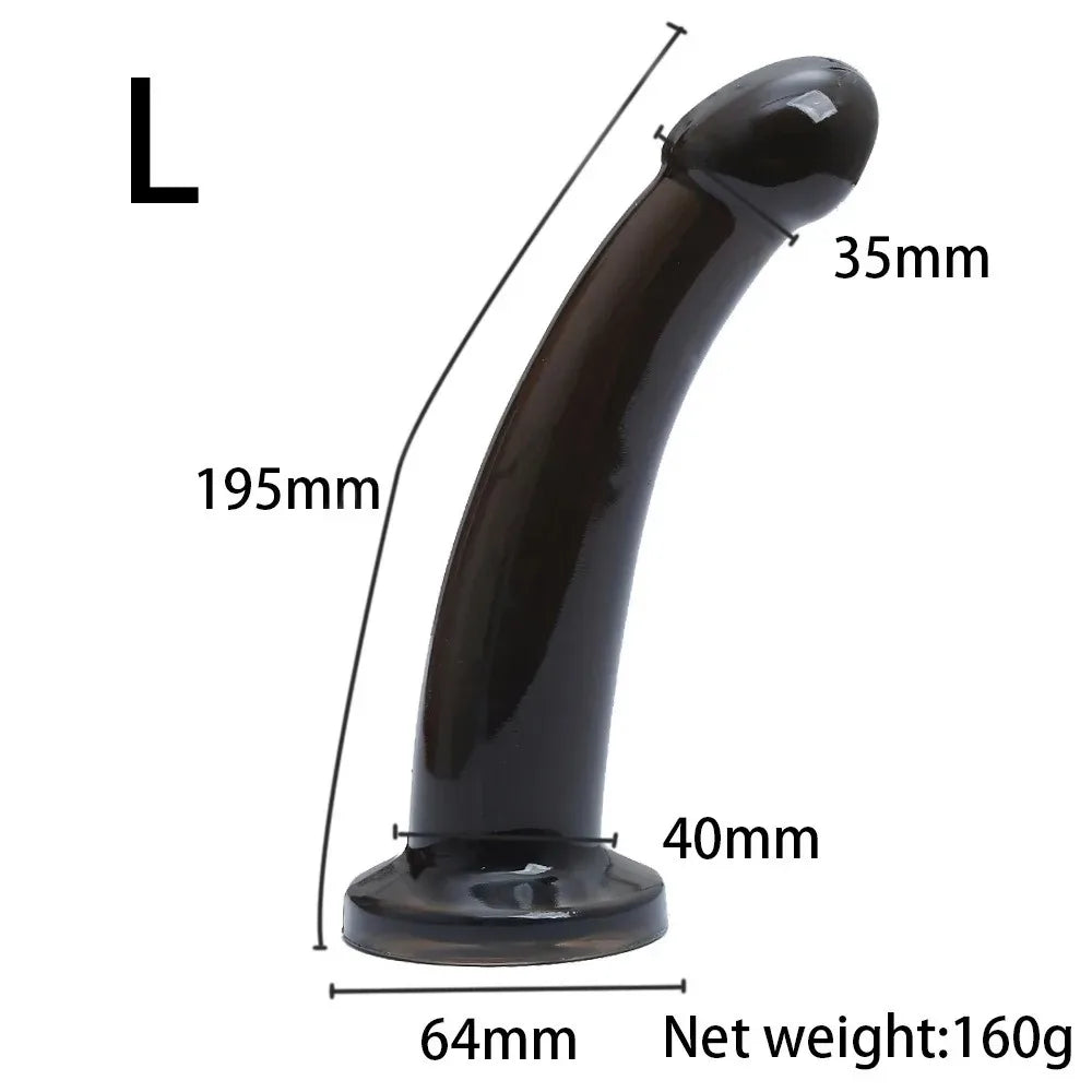 Anal Butt Plug Kit for Men & Women, Prostate Stimulator, Realistic Dildo with Suction Cup, Gay/Lesbian Sex Toys