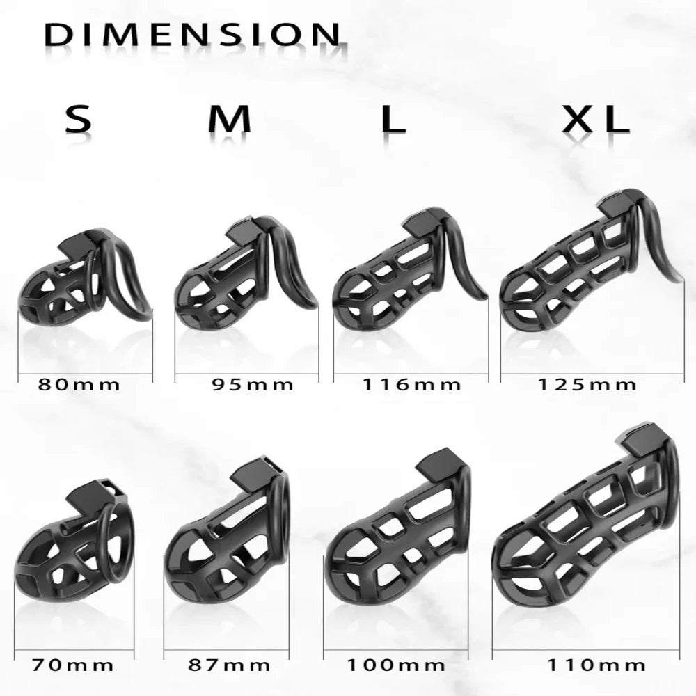 Bdsm Sexual Urethral Lock Restraint  Men's Chastity Lock Black Smooth SM Pornographic Men's Toy
