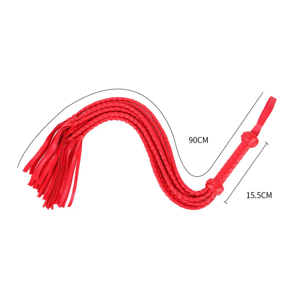 78CM Leather Sex Spanking Whip Bdsm Bondage Gay Fetish Horse Tassel Tails Lash Adult Flogger Flirt Erotic Toys for Couples Women
