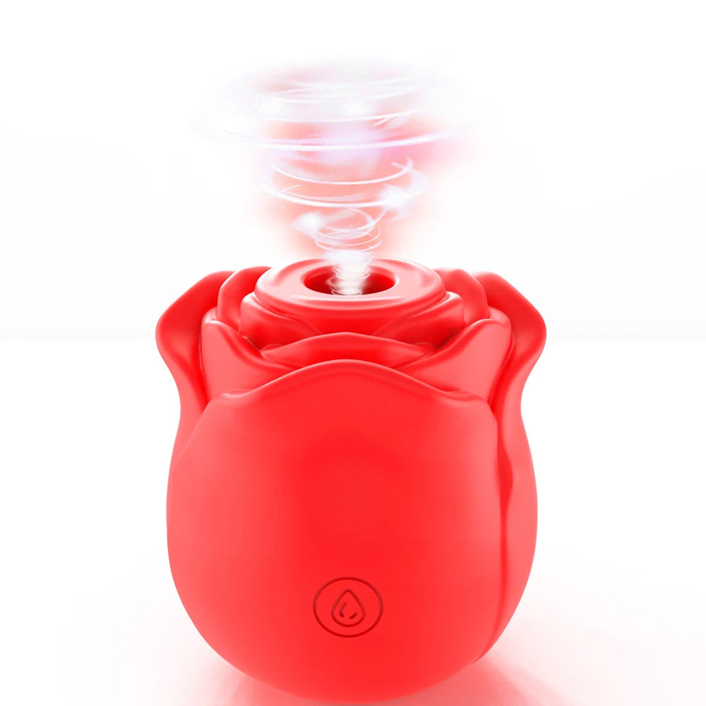 Rose Shape Vagina Sucking Vibrator Nipple Massager Clitoral Vacuum Stimulator Vibrating Female Masturbator Sex Toys for Adults