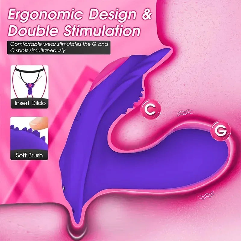 APP Control Panty Wearable Vibrator for Women Insert Dildo Clit Stimulation G Spot Massager Adult Sex Toys Sexual Pleasure Tools