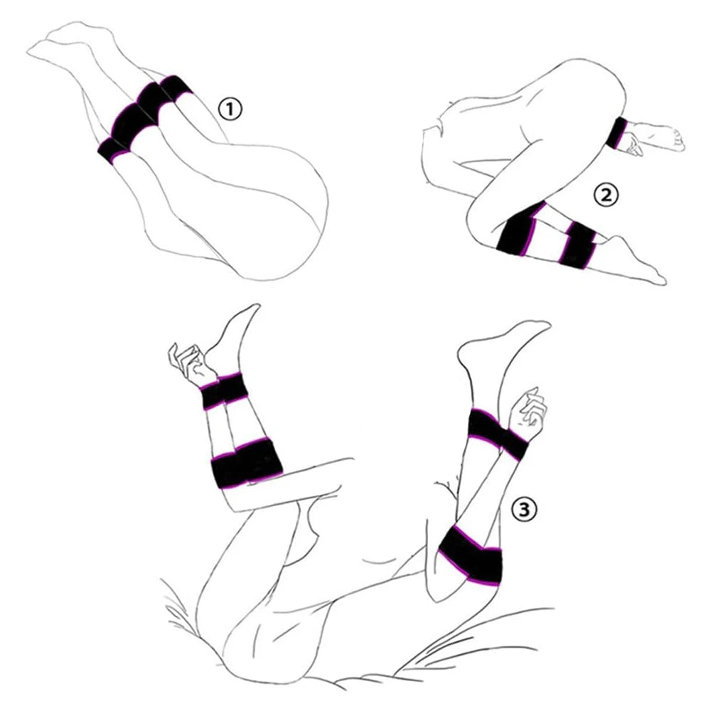 BDSM Bondage Set Adult Games Ankle Cuffs Sex Toys for Women Couples Slave in Bed SM Soft Strap Handcuffs Sex Shop