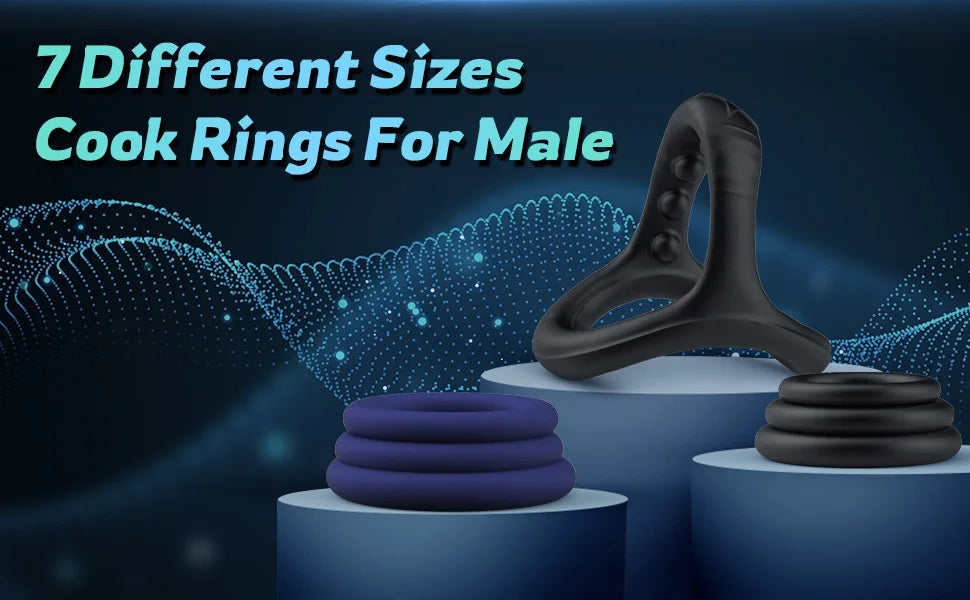 Cockring Penis Cock Ring on for Man Delay Ejaculation Sex Toys for Men Couple Expandable Dick Genital Rings Penisring Adults