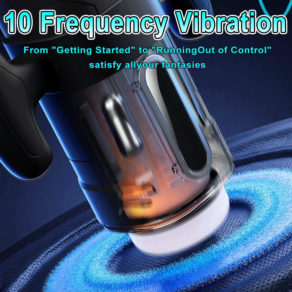 Male Vibrator Automatic Thrusting Sucking Sex Machines Pussy Penis Sleeve Blowjob with Handle LCD Display Pocket Male Adult Toys