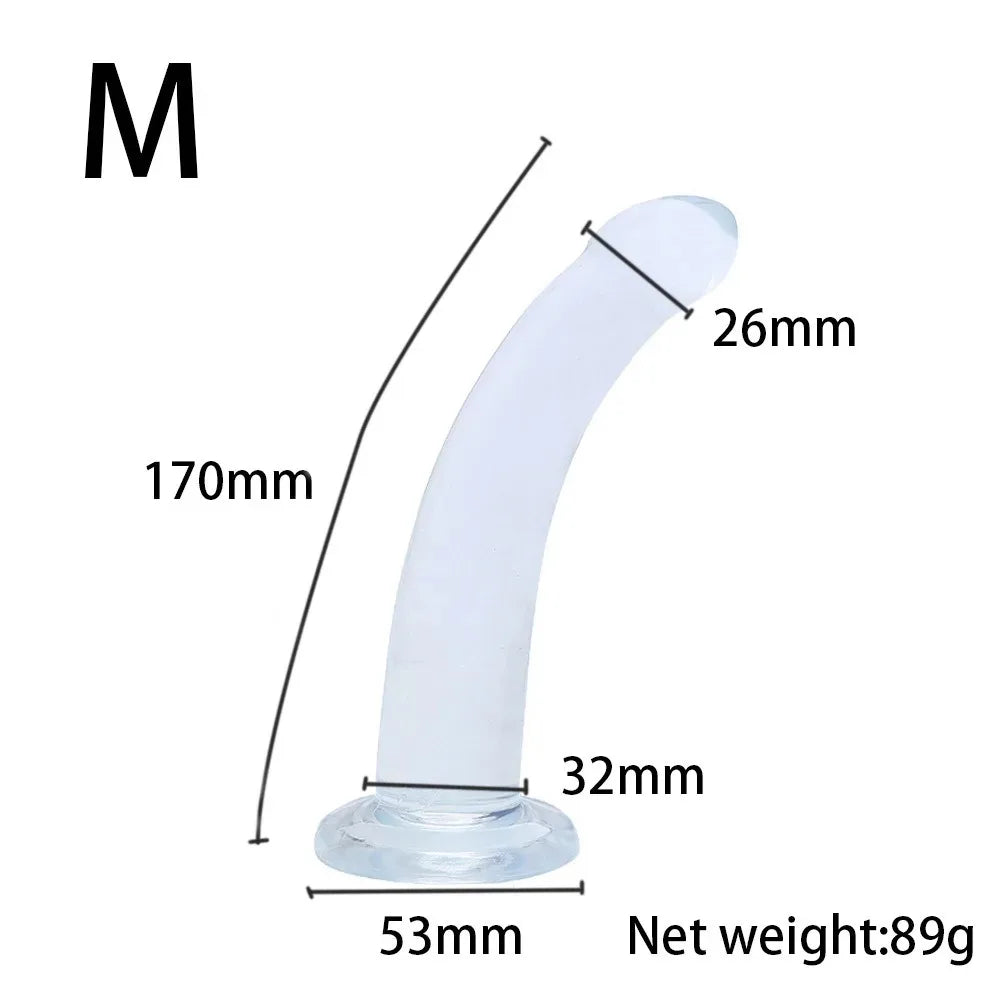 Anal Butt Plug Kit for Men & Women, Prostate Stimulator, Realistic Dildo with Suction Cup, Gay/Lesbian Sex Toys