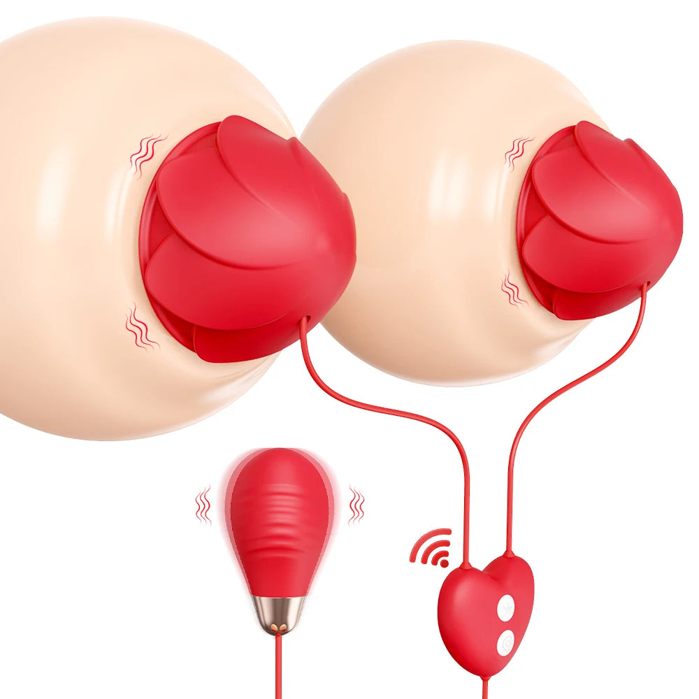 Remote Control Nipple Toys Vibrator Adult Sex Toys for Women Female Wearable Adjustable Nipple Massage Sex Toys Adult Products
