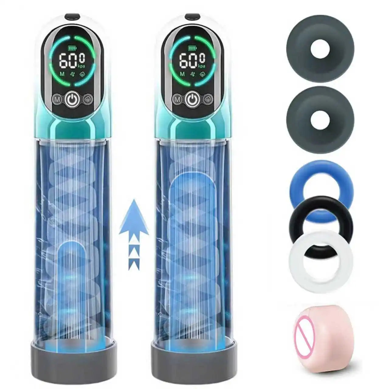 Electric Penis Pump with 5 Suction 6 Training Modes Automatic Male Masturbator LCD Pumps Enlargers Ault Sex Toys For Men
