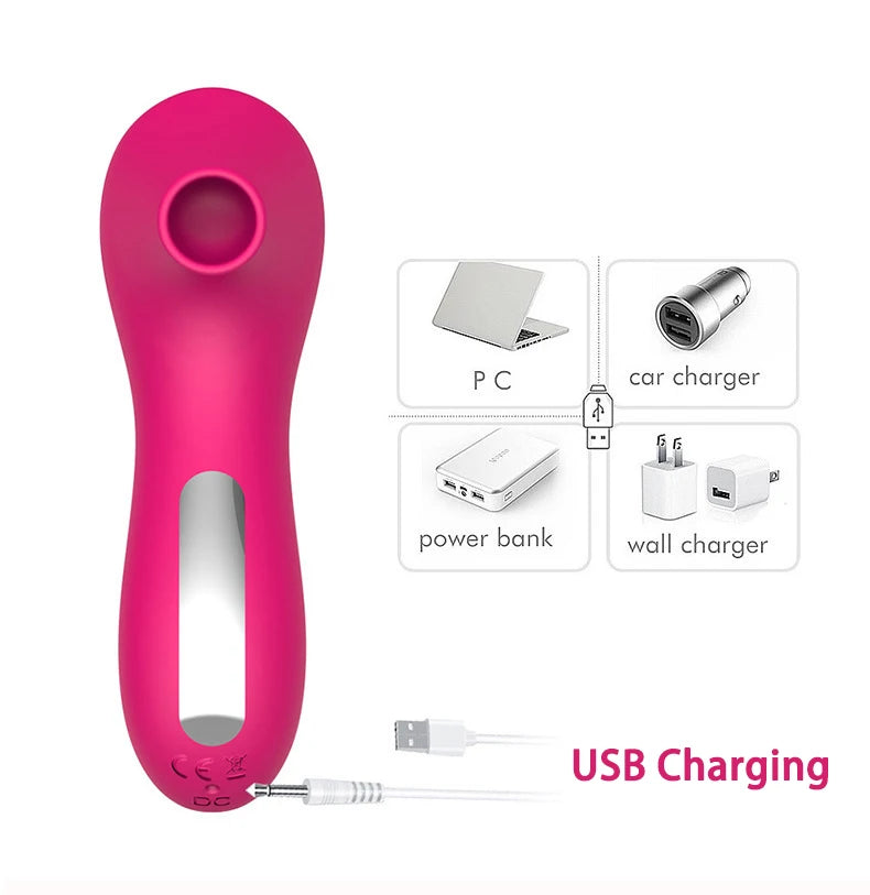 Powerful Sucker Clitoris Sucking Vibrator Female Clit Nipple Oral Vacuum Stimulator Massager Sex Toys Adults Goods for Women