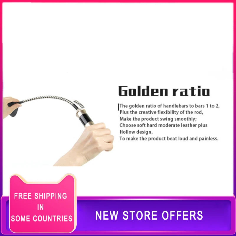 Whip Leash Bdsm Leather Slave Spanking Paddle SM Bondage E-stim Flogger Sex Toys For Couples Adult Game