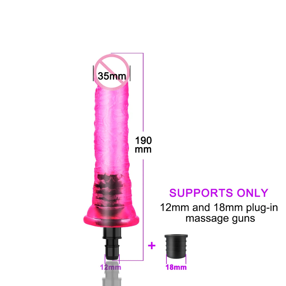 Massage gun Head Automatic Sex Machine Male Female Sex Toy Masturbator Enhance Pleasure Dildo Vibrator Adult Gift for Couples 18
