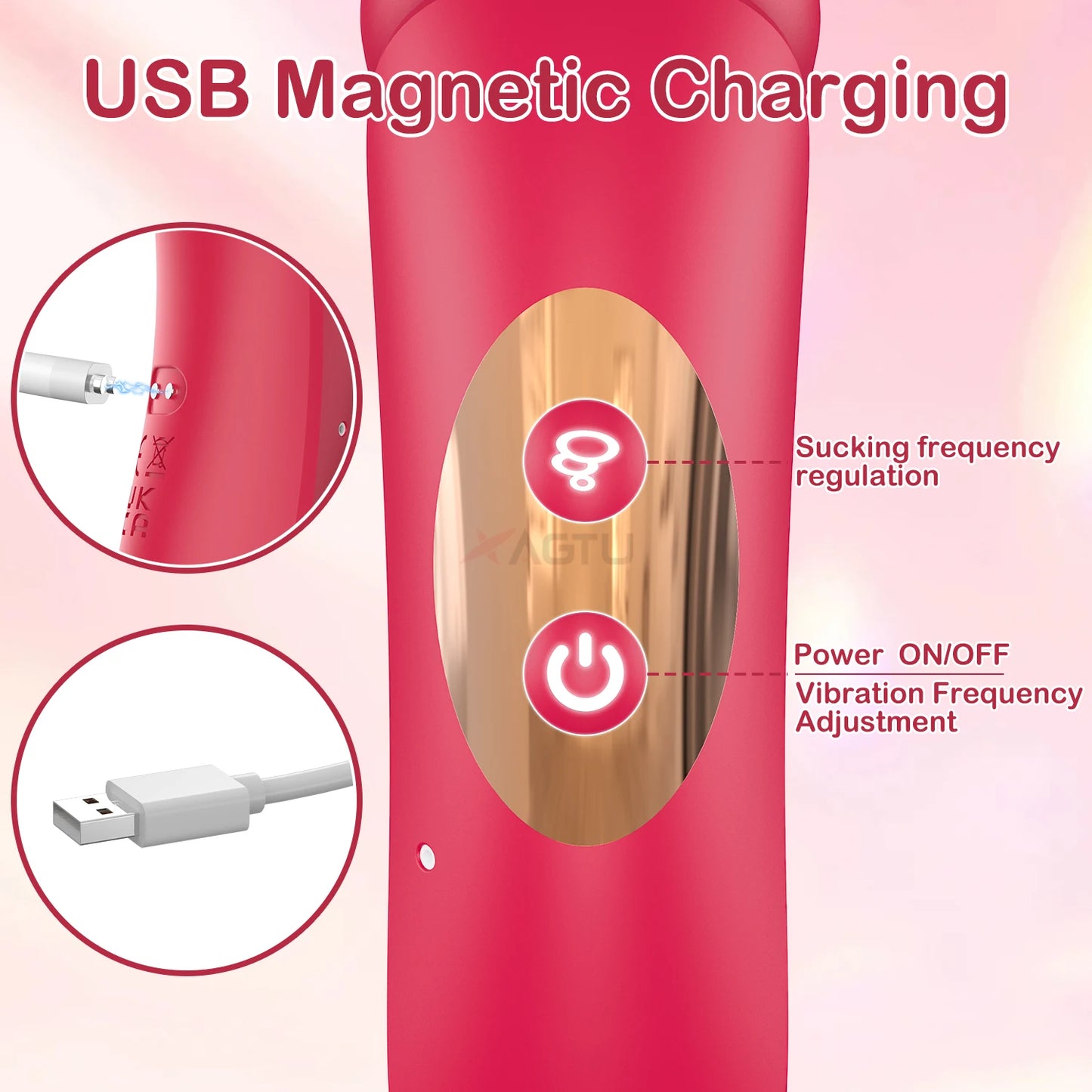 Sex Toys Sucking Vibrator Powerful Licking Clitoris Clit Sucker for Women Female Vacuum Sucker Nipples Stimulator Massager