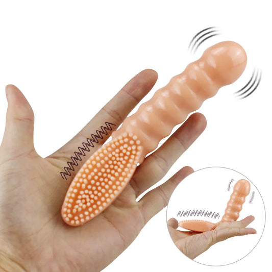 Finger Vibrators Clitoris Anal Stimulation Sex Toys For Woman Brush Vibrating Finger Sleeve G Spot Massager Adult Sex Product