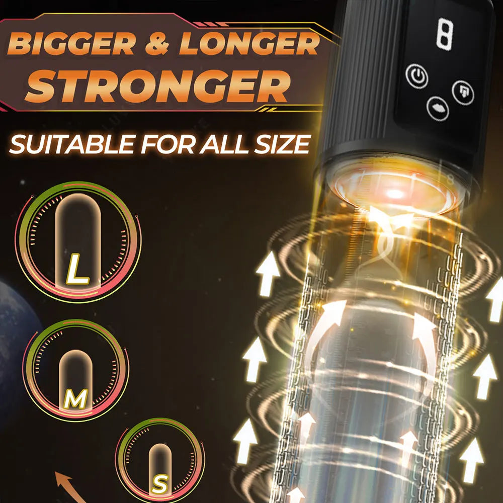 Electric Penis Pump for Enlargement Man Vacuum Pump Enlargement Extend Pump Male Masturbator Penile Bigger Trainer Adult Sex Toy