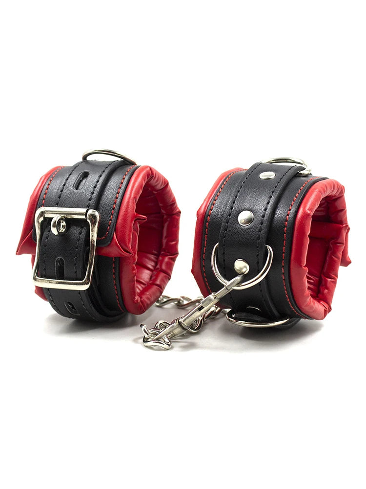 BLACKWOLF Premium BDSM restraint set Luxury restraint BDSM set Luxury handcuffs Collar Leash Ankle and Handcuffs Submissive Wris