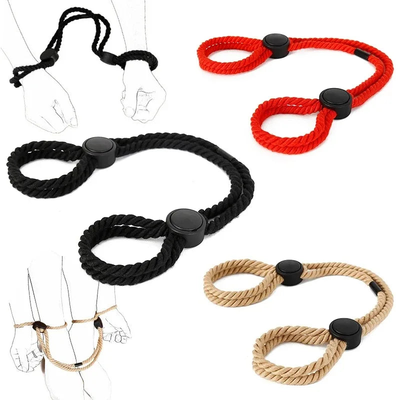 BDSM Couple Nylon Sex Toys Bondage Gear Restraints Women Collar Fetish Sex Products Adult Games Slave Neck Handcuffs Sexshop