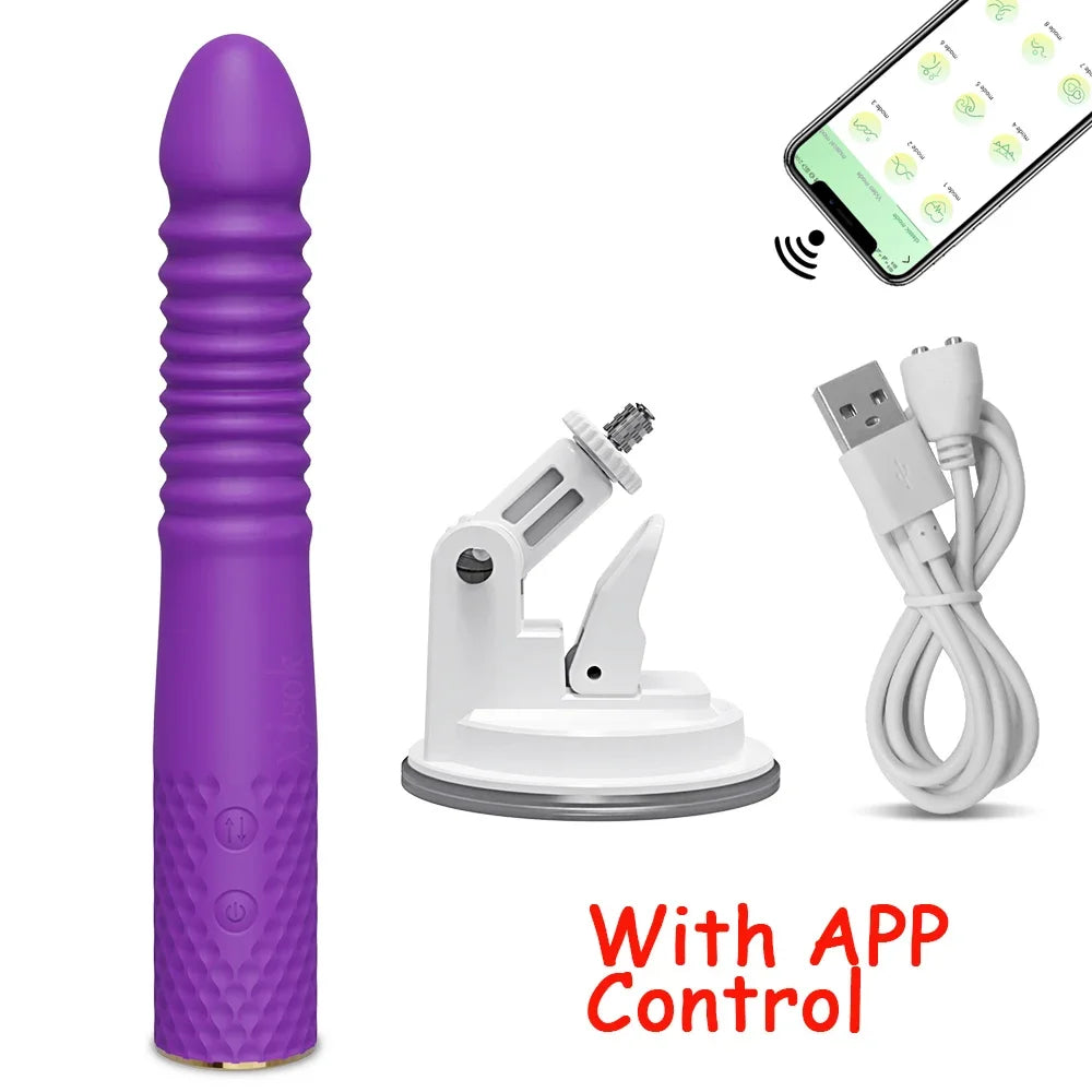 Sex Machine Telescopic Dildo Vibrator Automatic Up Down Massager G Spot Thrusting Retractable Vaginal Toy Female Masturbation