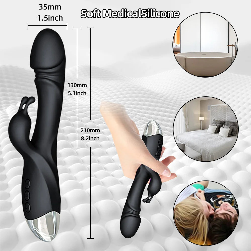Erotii Powerful G Spot Rabbit Vibrator and Clitoris Stimulator