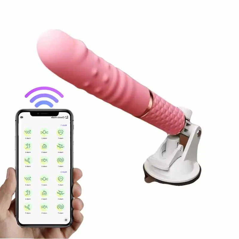Automatic Telescopic Thrusting Realistic Dildo Vibrator for Women Sex Machine G Spot Clitoral Anal Stimulation Sex Toys Adult 18